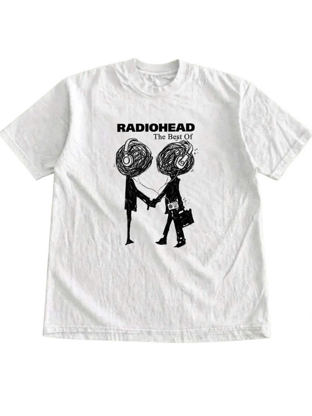 White Graphic Band T‑Shirt - The Best Of